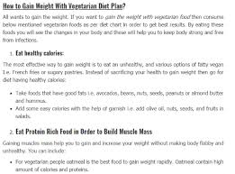 5 Free Online Vegan Diet Plan For Weight Gain