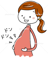 若い妊婦 赤ちゃんがおなかを蹴る イラスト素材 [ 4253320 ] - フォトライブラリー photolibrary