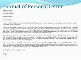 Personal Letter Template Good Letter Writing