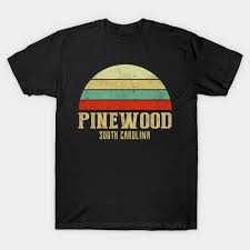 Pinewood South Carolina Vintage Retro Sunset Shirt