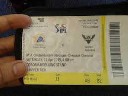 Ticket Picture Of M A Chidambaram Stadium Chennai