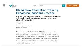 blood flow restriction training