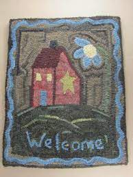 welcome summer rug hooking pattern