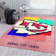 kansas city chiefs nfl area rug bedroom