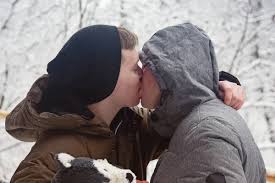 eskimo kissing stock photos royalty