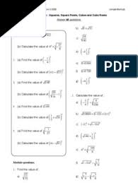 This exponents and radicals worksheet will produce problems for finding the squares and cubes of positive integers, as well as the square and cube root of perfect squares and perfect cubes. Math Mf2 Chapter 2 Squares Square Roots Cubes And Cube Roots Discrete Mathematics Mathematical Analysis
