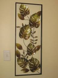 Set Of Tropical Leaves Metal Wall Decor