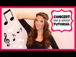 concert hair makeup tutorial