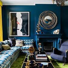 Blue Painted French Fireplace Mantel