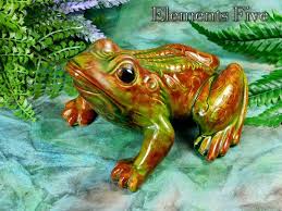 Large Ceramic Frog Figurine