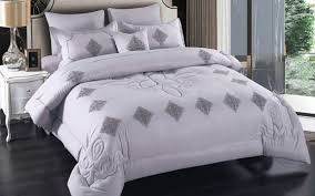 Milan Comforter Set 7 Pcs King L Grey