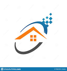 Digital Technology Safety Automation Smart Home Logo Concept