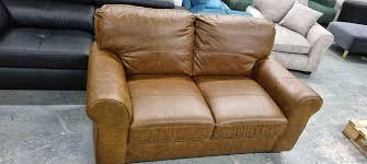 seater leather sofa tan