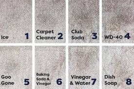 get slime out of carpet and clothes