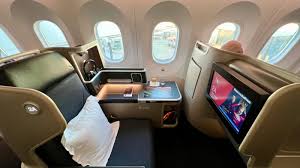 flying qantas business cl to london