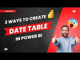 date table in power bi calendar table