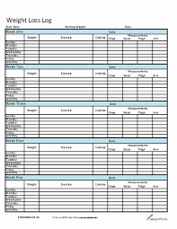 Printable Weight Loss Chart Template And 8 Best Of Weight