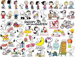 The Peanuts Family Snoopy Colored