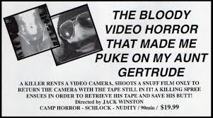 The Bloody Video Horror That Made Me Puke on My Aunt Gertrude (1989)