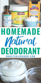 how to make your own natural deodorant