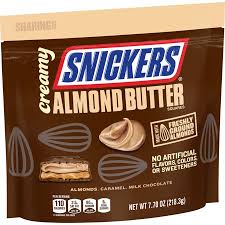 Creamy Snickers Almond Butter Fun Size Square Candy Bars