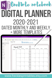 I use inserts which is also known as stickers in digital planning terms. Onenote Digital Planner Digital Notebook One Note Etsy Digital Planner Planner Notes Planner