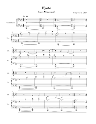 February 15, 2013 by invertmasa. Kyoto Minecraft Sheet Music For Flute Strings Group Piano Celesta More Instruments Mixed Ensemble Musescore Com