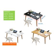 And finally, i installed these drawer boxes into the cabinet. Modern Computer Table 70cmx40cm Wooden Table Writing Desk Easy Assembly Computer Desk Workstation For Home Office Shopee Malaysia