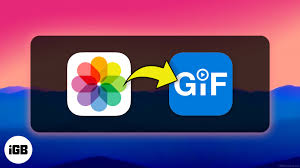 photos into gifs on iphone and ipad