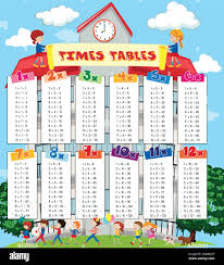 times tables school hi res stock