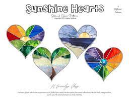 Sunshine Hearts Stained Glass Patterns