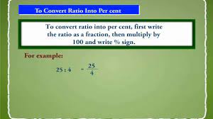 covert ratio into a percent you