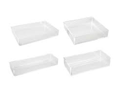 clear acrylic drawer organiser tray