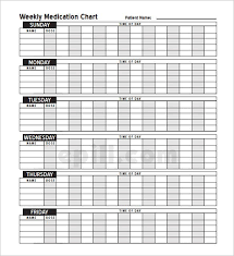 Medication Schedule Template 8 Free Word Excel Pdf