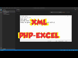 export xml file to excel with php excel