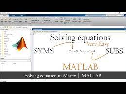 How To Solve Equations In Matlab