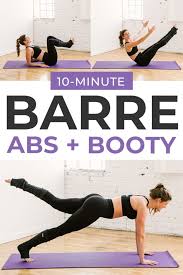 10 minute barre core workout video