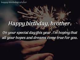 birthday wishes for your brother
