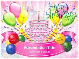 Happy Birthday Cards Powerpoint Ppt Template Birthday