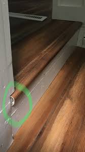 vinyl plank stair issue