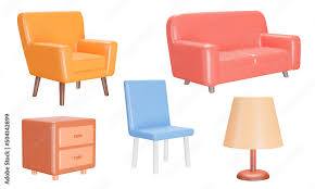 Furniture For The Home Icon Set