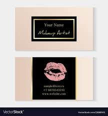 makeup artist stylish business card