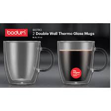 Bodum Bistro 2pc Double Wall Mugs 1
