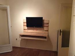 Diy Pallet Wall Hanging Tv Stand With