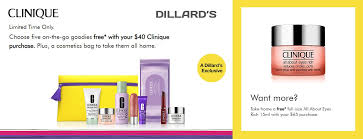 clinique gifts at dillard s 2023