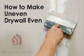 how to make uneven drywall even