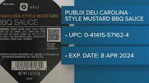 recall publix deli mustard bbq sauce