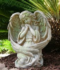 Fiberglass Angels Outdoor Statues For