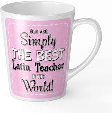 novelty gift latte mug pink