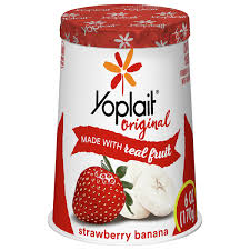 strawberry banana yogurt cup